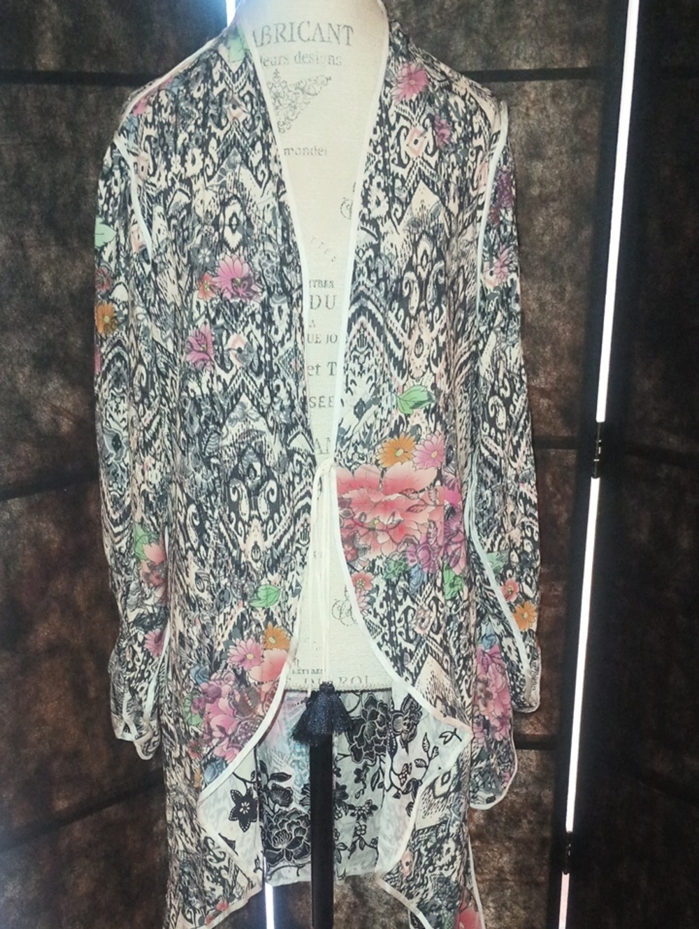 Johnny Was Ryder Long Coat Reversible, Boho Whimsical